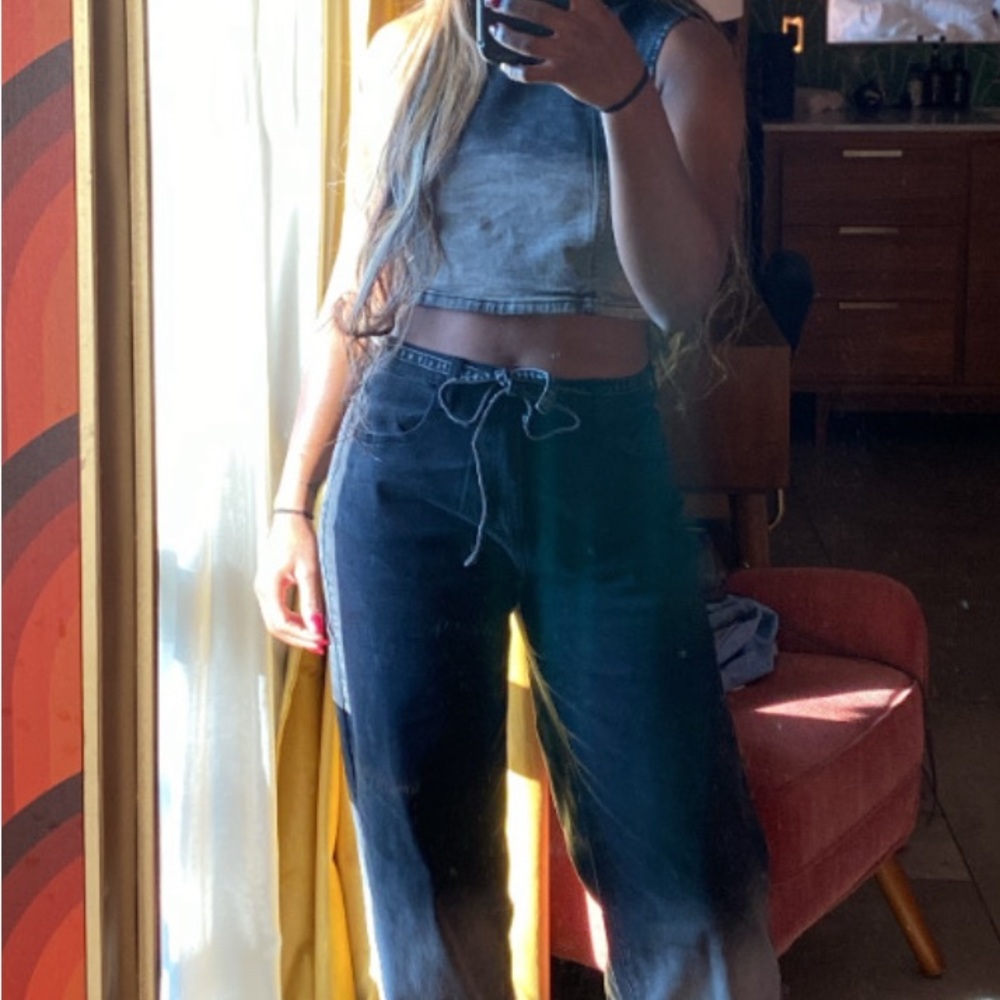 Fashion Nova Black Drawstring High-Rise Utility Pants - Women's